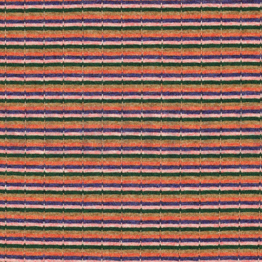 KNITTED JACQUARD STRIPES MULTICOLOUR