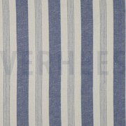 LINNEN VISCOSE GARENGEVERFD STREPEN BLAUW (thumbnail)