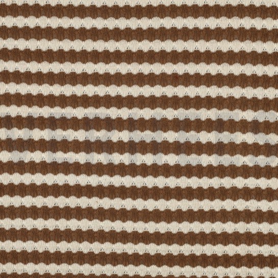 STRICK JACQUARD STREIFEN BRAUN #7