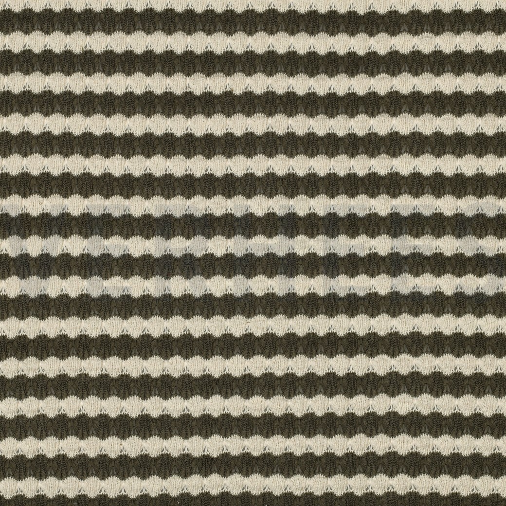 STRICK JACQUARD STREIFEN GRÜN