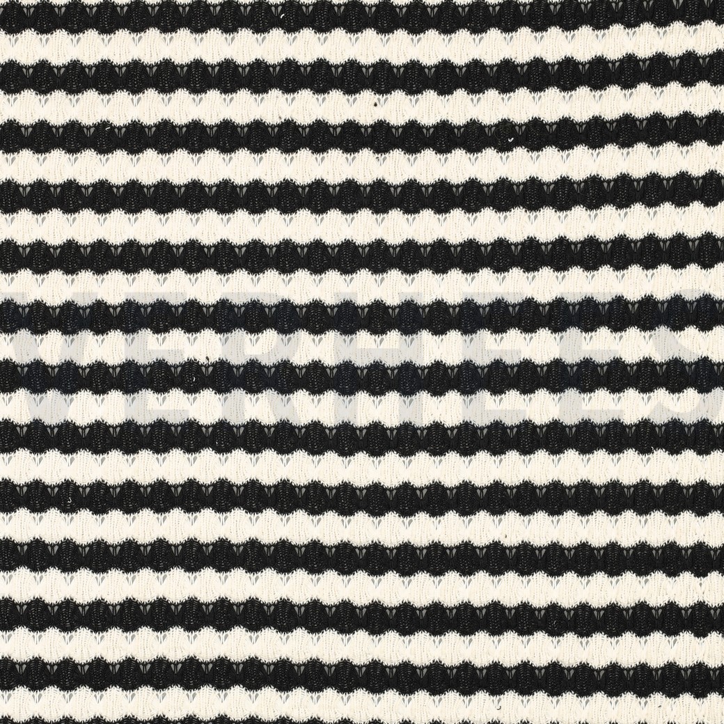 BREISEL JACQUARD STREPEN ZWART