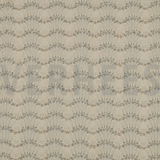 STRICK JACQUARD LUREX ECRU #7
