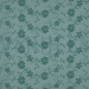 COTTON VOILE EMBROIDERY FLOWERS OLD GREEN (thumbnail)