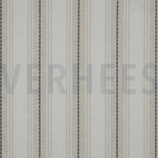 LINEN VISCOSE STRIPE NAVY #7