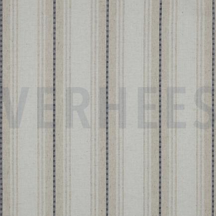 LINNEN VISCOSE STREPEN MARINEBLAUW (hover)