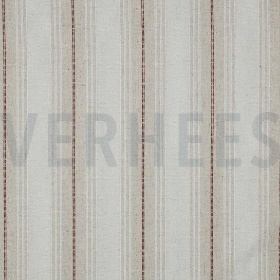 LEINEN VISKOSE STREIFEN BRAUN #7