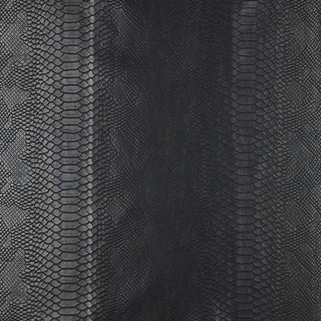 SIMILI CUIR PEAU DE SERPENT NOIR
