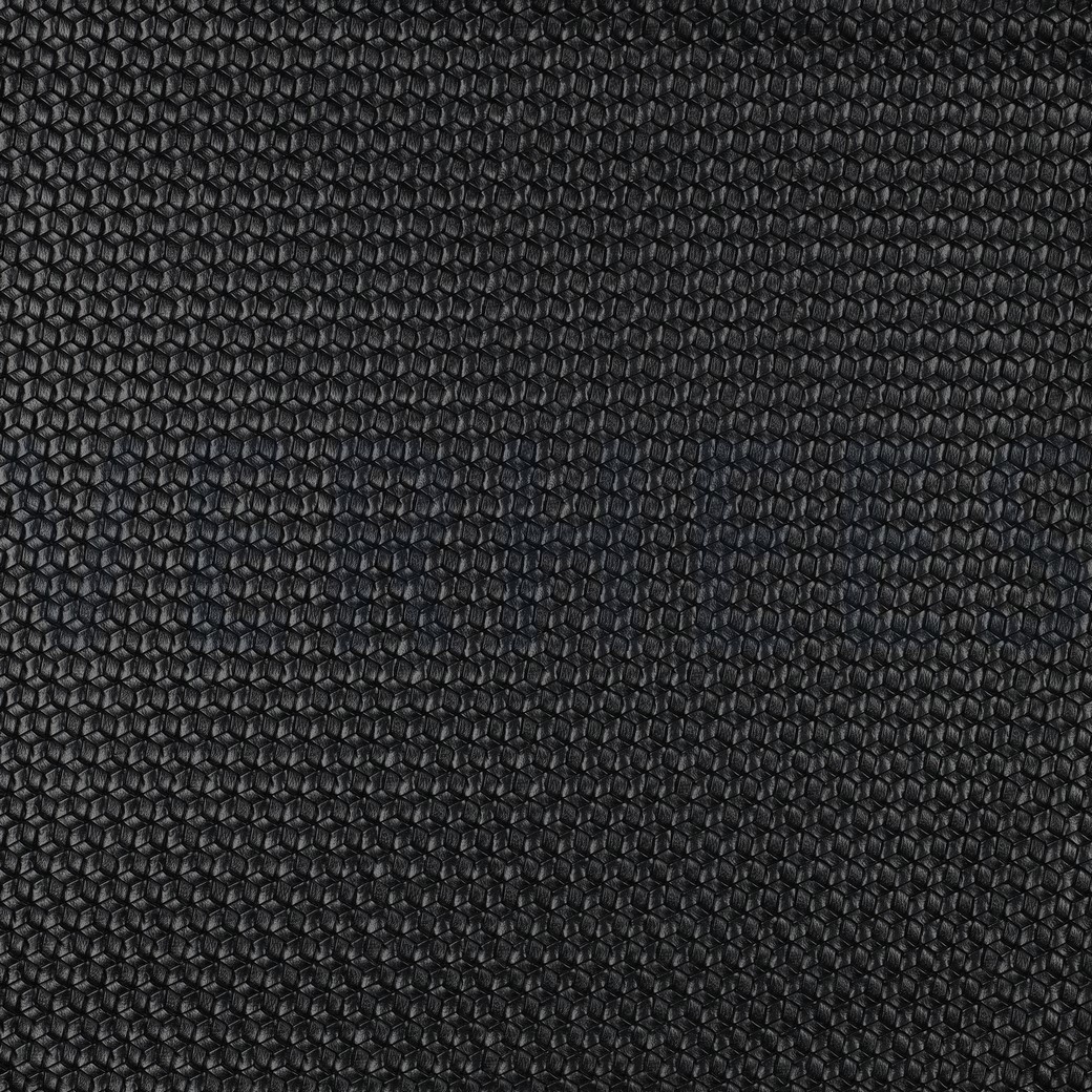 FAUX LEATHER WOVEN BLACK