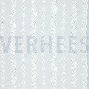 KATOEN EMBROIDERY TWEE-ZIJDIGE GOLFRAND WIT (thumbnail)