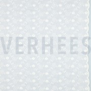 KATOEN EMBROIDERY TWEE-ZIJDIGE GOLFRAND WIT (thumbnail)