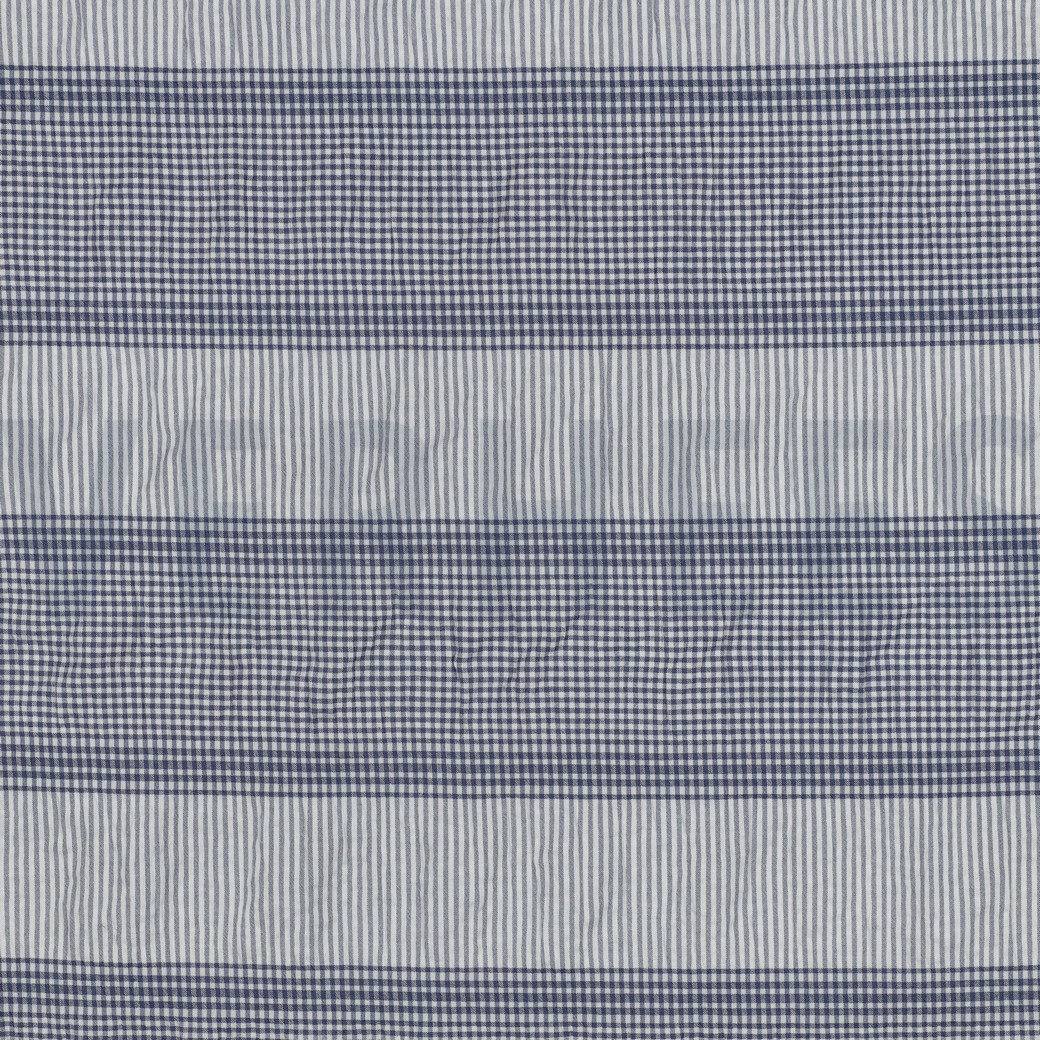 KATOEN GARENGEVERFD RUITEN BLAUW