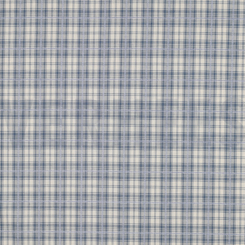 COTON TEINT EN FIL CARREAUX BLEU