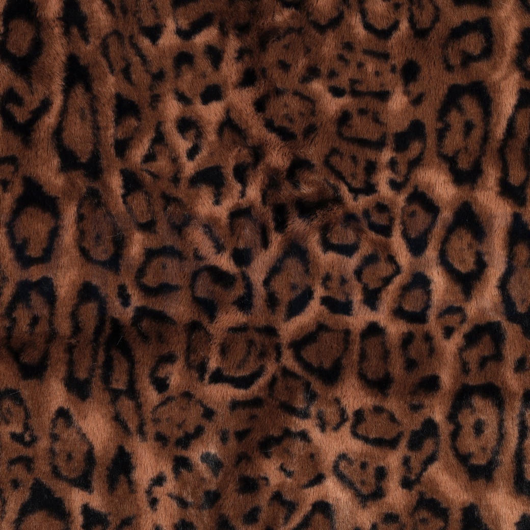 FAUSSE FOURRURE PEAU D’ANIMAL BRUN