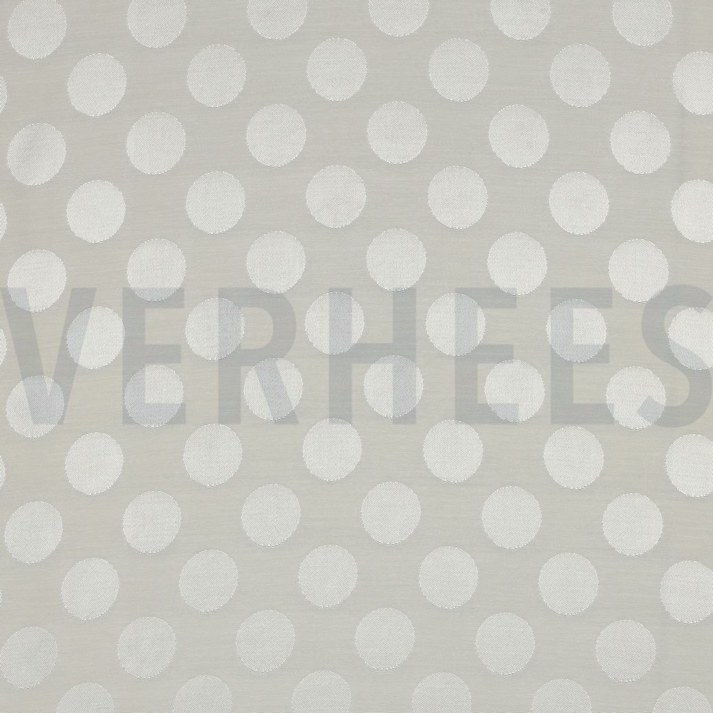 VISCOSE JACQUARD POIS BLANC CASSÉ