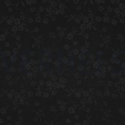 VISKOSE JACQUARD BLUMEN SCHWARZ (hover)