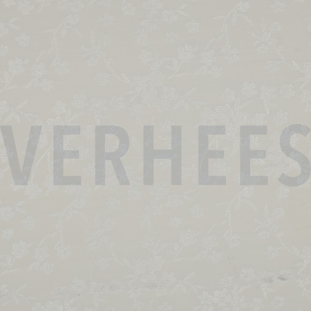 VISCOSE JACQUARD BLOEMEN ECRU