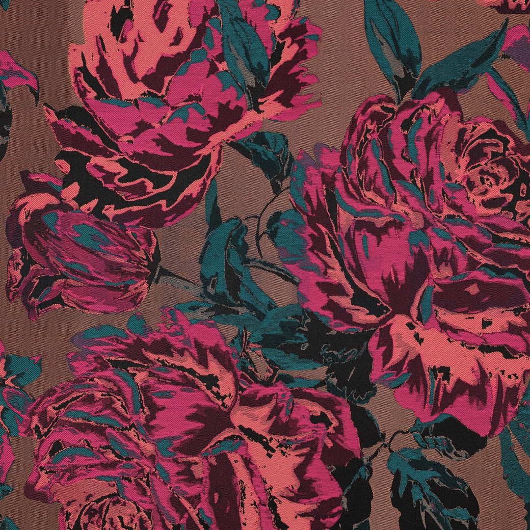 JACQUARD FLEURS VIOLET