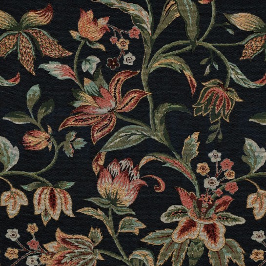 GOBELIN FLEURS BLEU MARINE #7