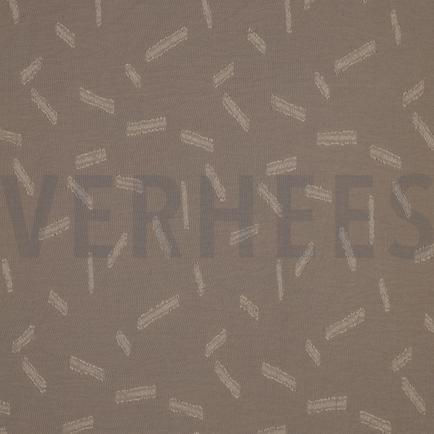 DOBBY JACQUARD STREPEN ZAND (hover)