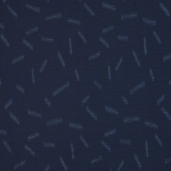 DOBBY JACQUARD STREIFEN MARINEBLAU #7