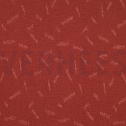 DOBBY JACQUARD STRIPES ROUGE (hover)