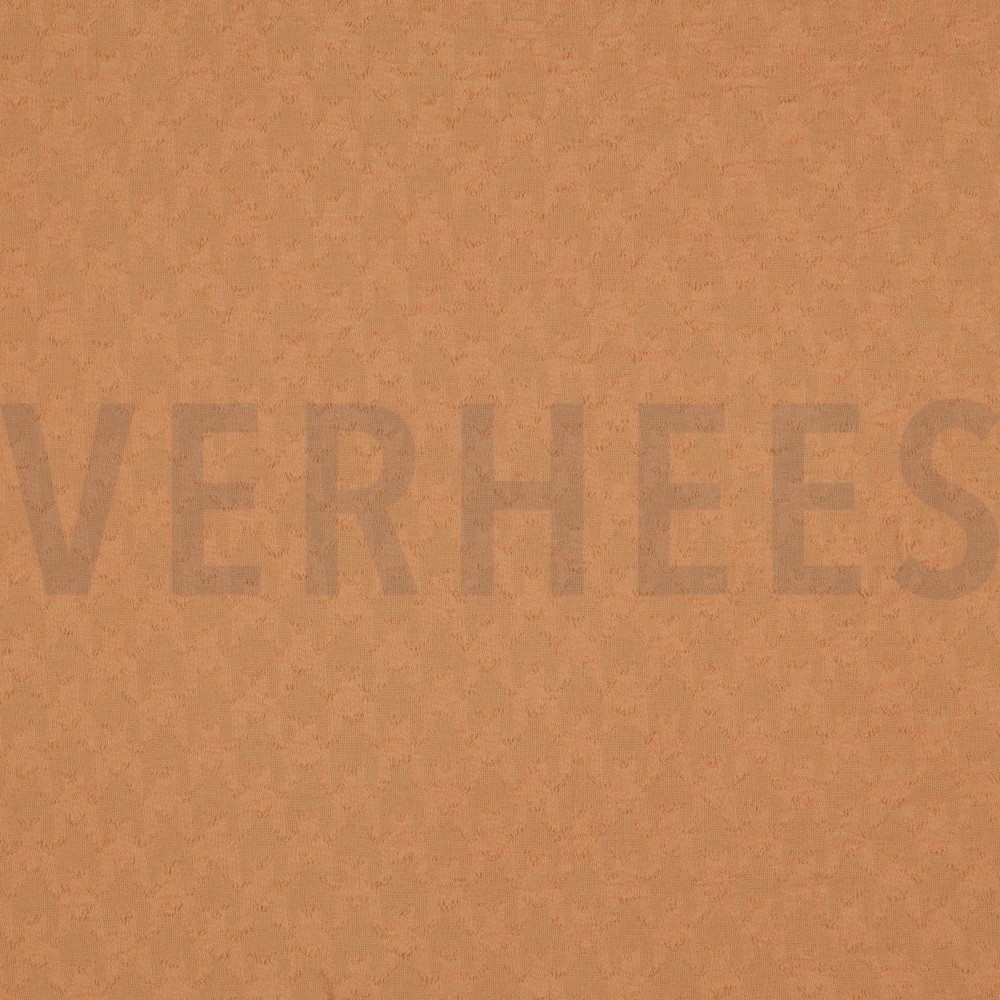 DOBBY JACQUARD GRAFISCH LICHT ABRIKOOS