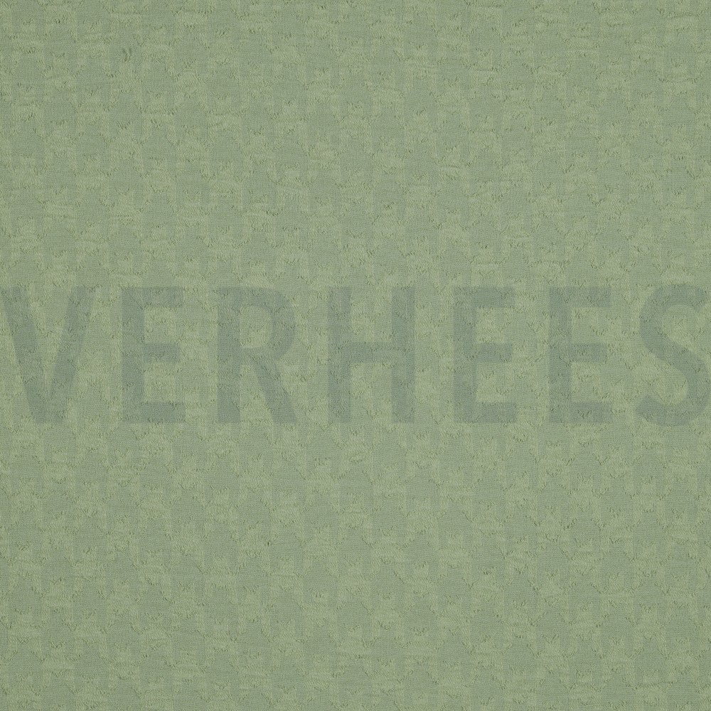 DOBBY JACQUARD GRAFISCH SALIEGROEN