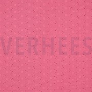 DOUBLE GAZE DE COTON BRODERIE FLEURS ROSE (thumbnail)