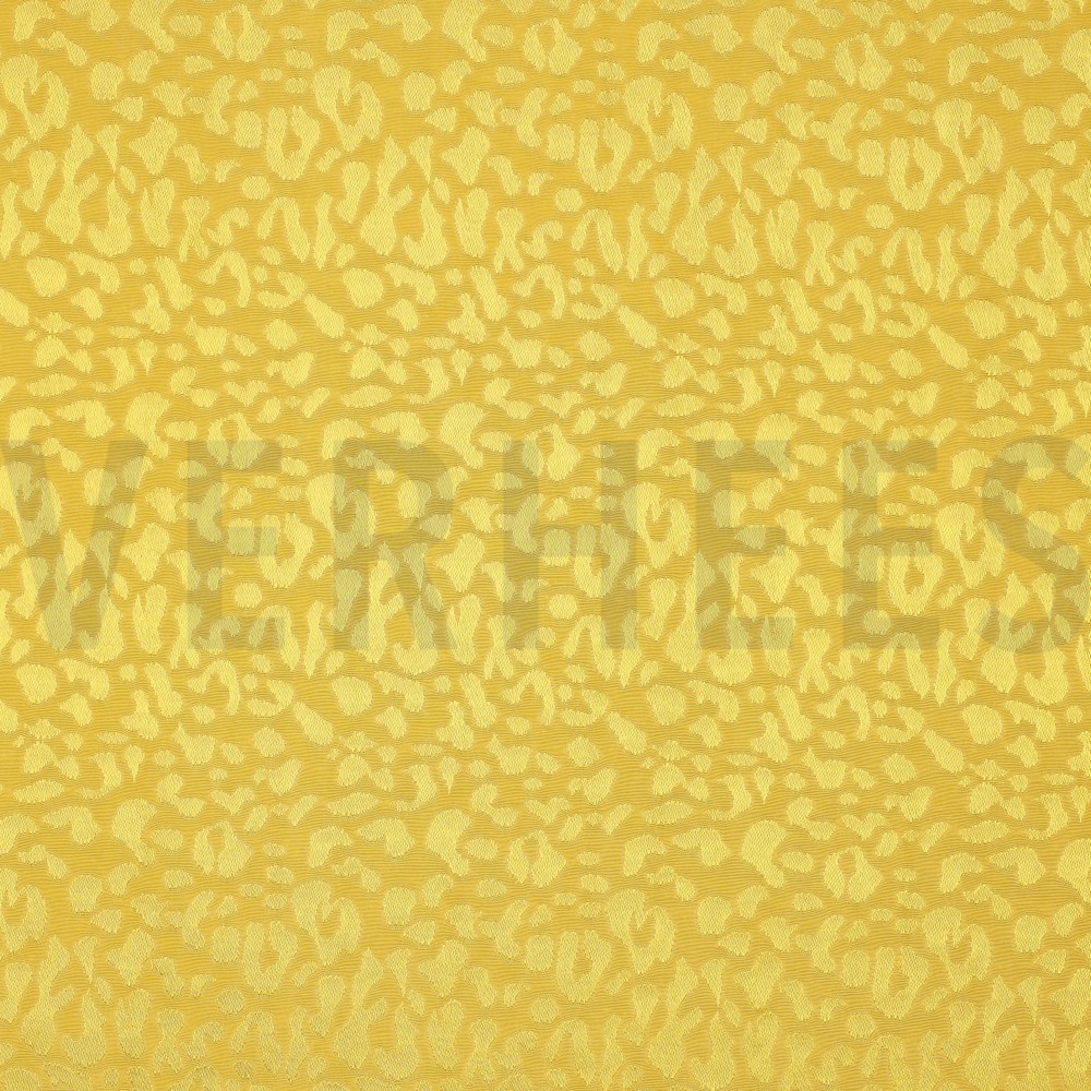 VISCOSE JACQUARD ANIMAL SKIN LEMON