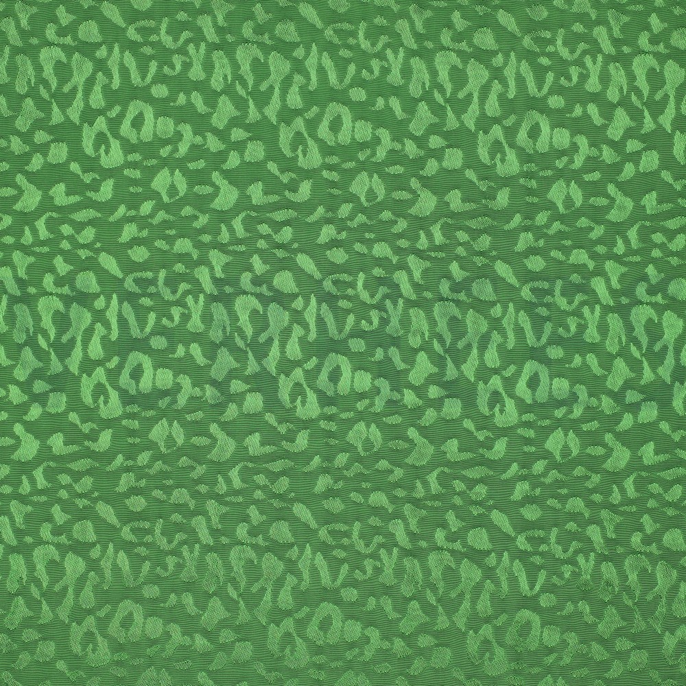 VISCOSE JACQUARD DIERENHUID GROEN