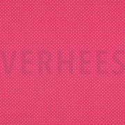 KATOENEN POPLIN KLEINE STIPPEN ROZE (thumbnail)