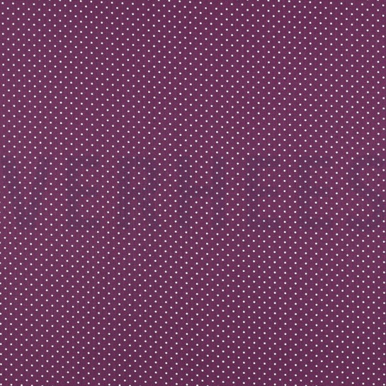 BAUMWOLLE POPELINE KLEINE PUNKTE LILA/VIOLETT #7