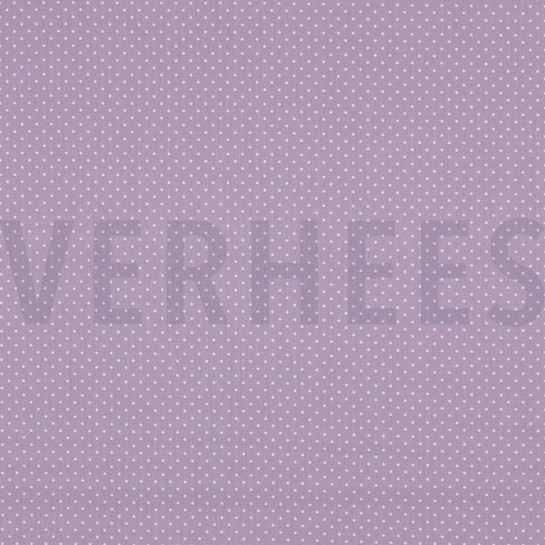 BAUMWOLLE POPELINE KLEINE PUNKTE LILA #7