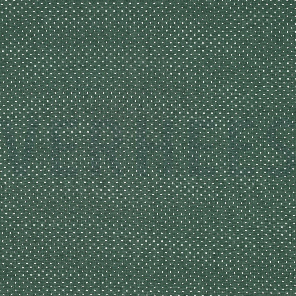 POPLIN PETIT DOTS DARK GREEN