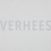 KATOENEN POPLIN KLEINE STIPPEN WIT/DONKERBLAUW (thumbnail)