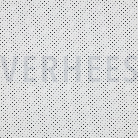 KATOENEN POPLIN KLEINE STIPPEN WIT/DONKERBLAUW #7