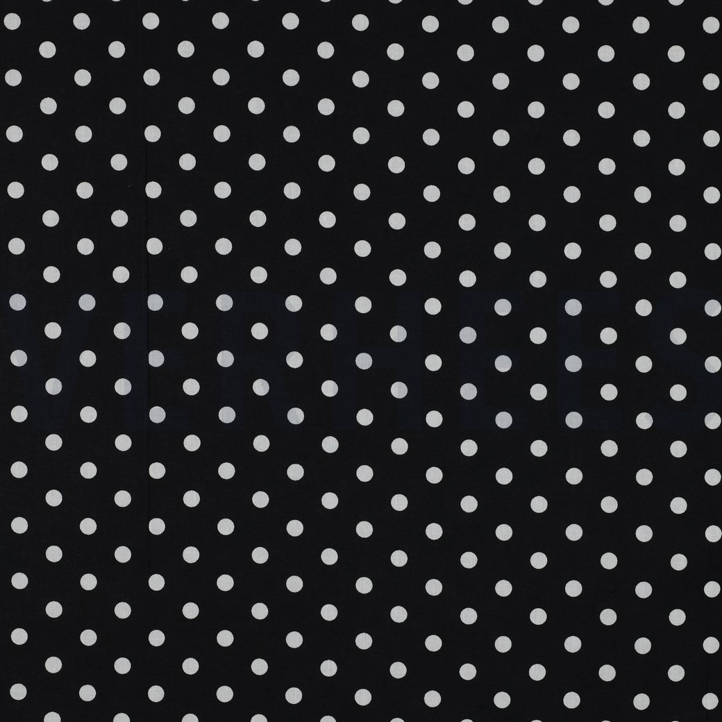 POPLIN DOTS BLACK