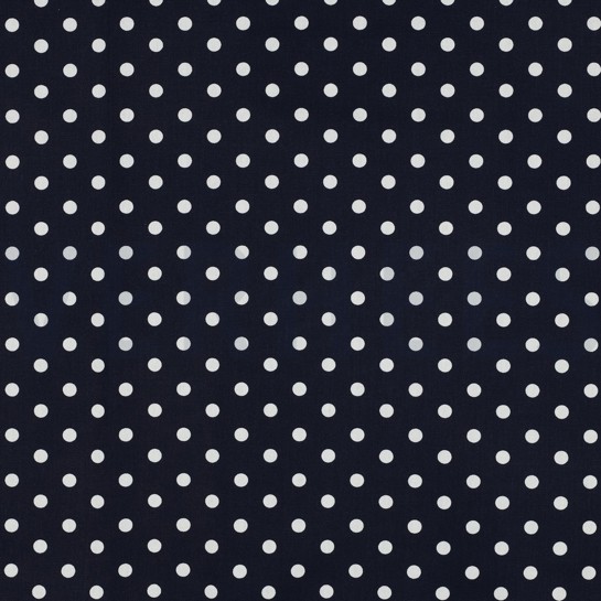POPLIN DOTS NAVY #7
