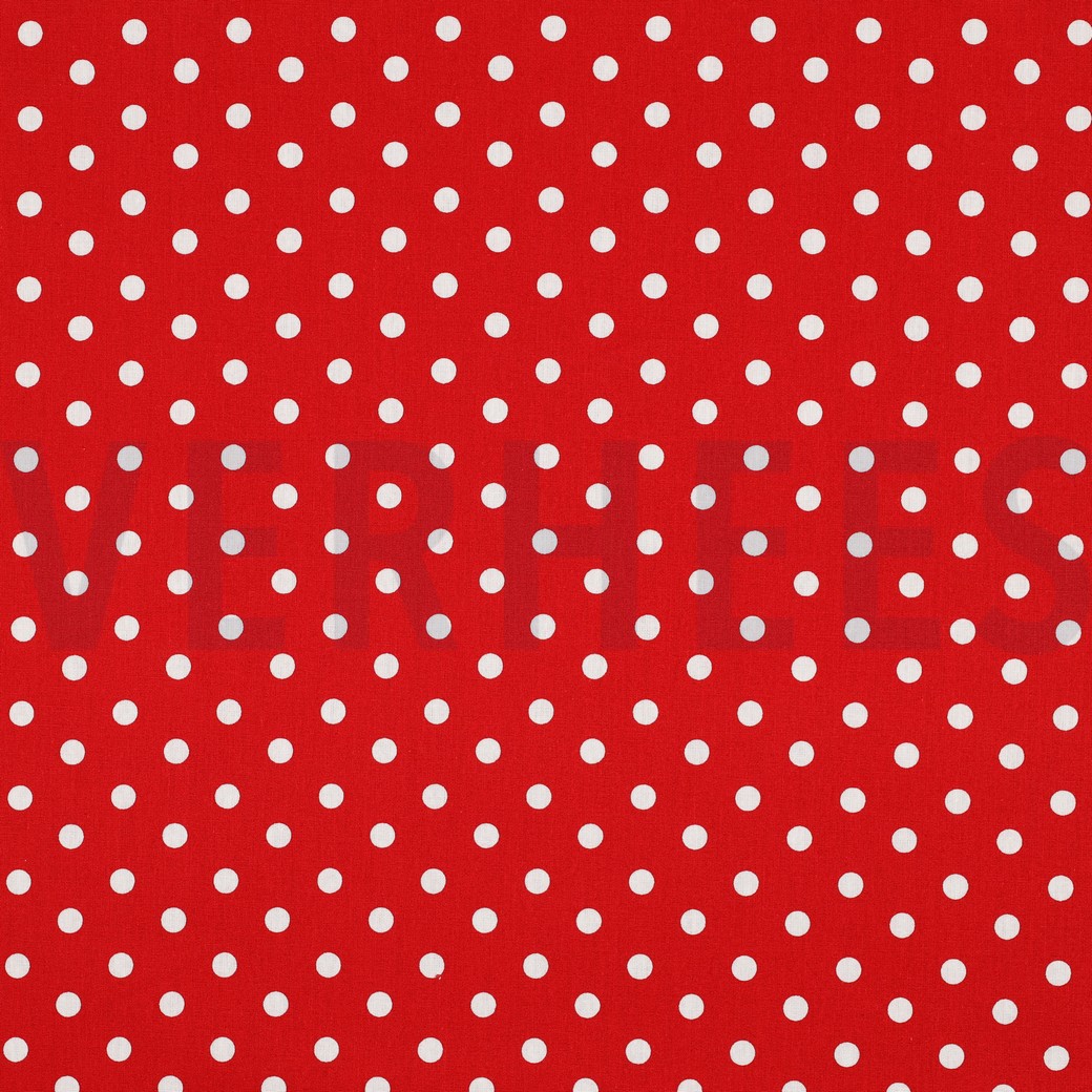 POPLIN DOTS RED