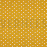 POPELINE DE COTON POINTS JAUNE (thumbnail)