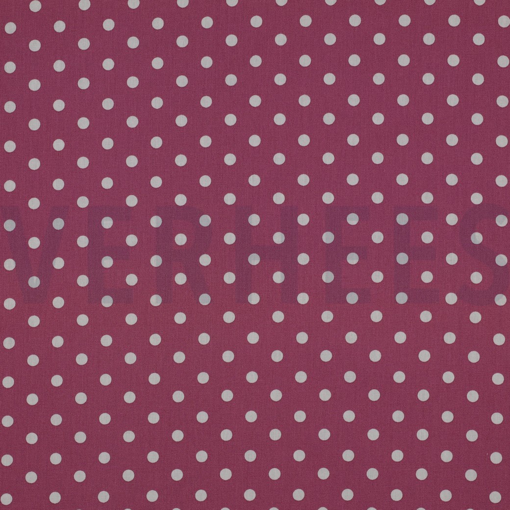 POPLIN DOTS MAUVE