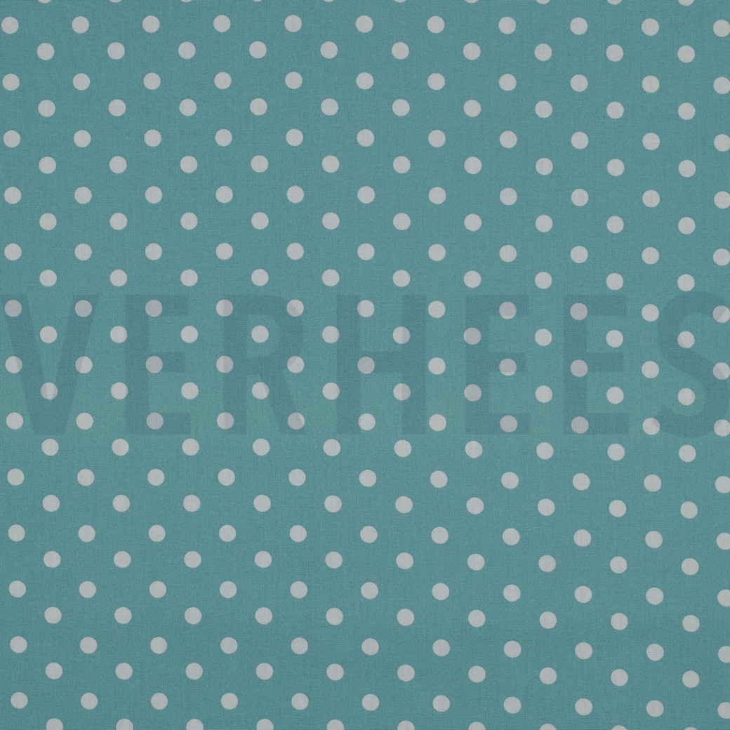 POPLIN DOTS OLD GREEN