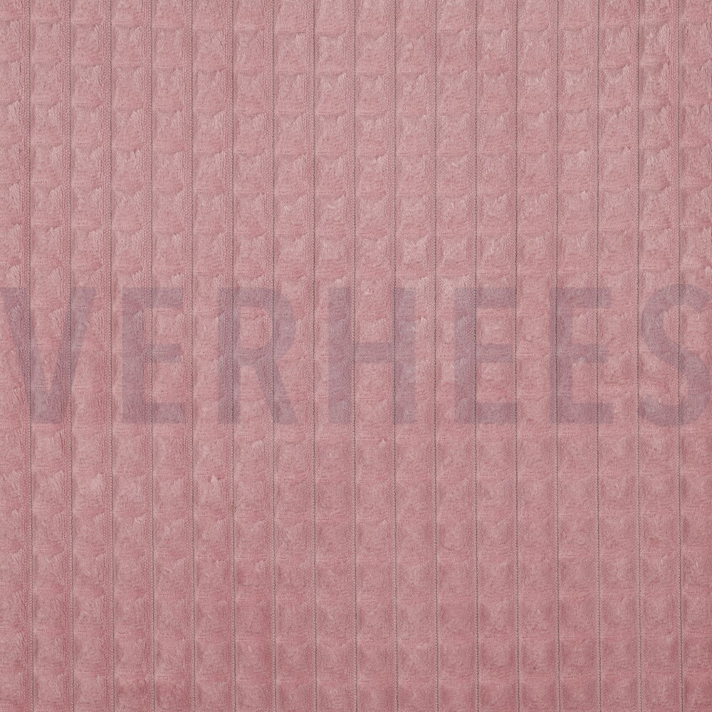 VELOURS DECO VIERKANT OUDROZE