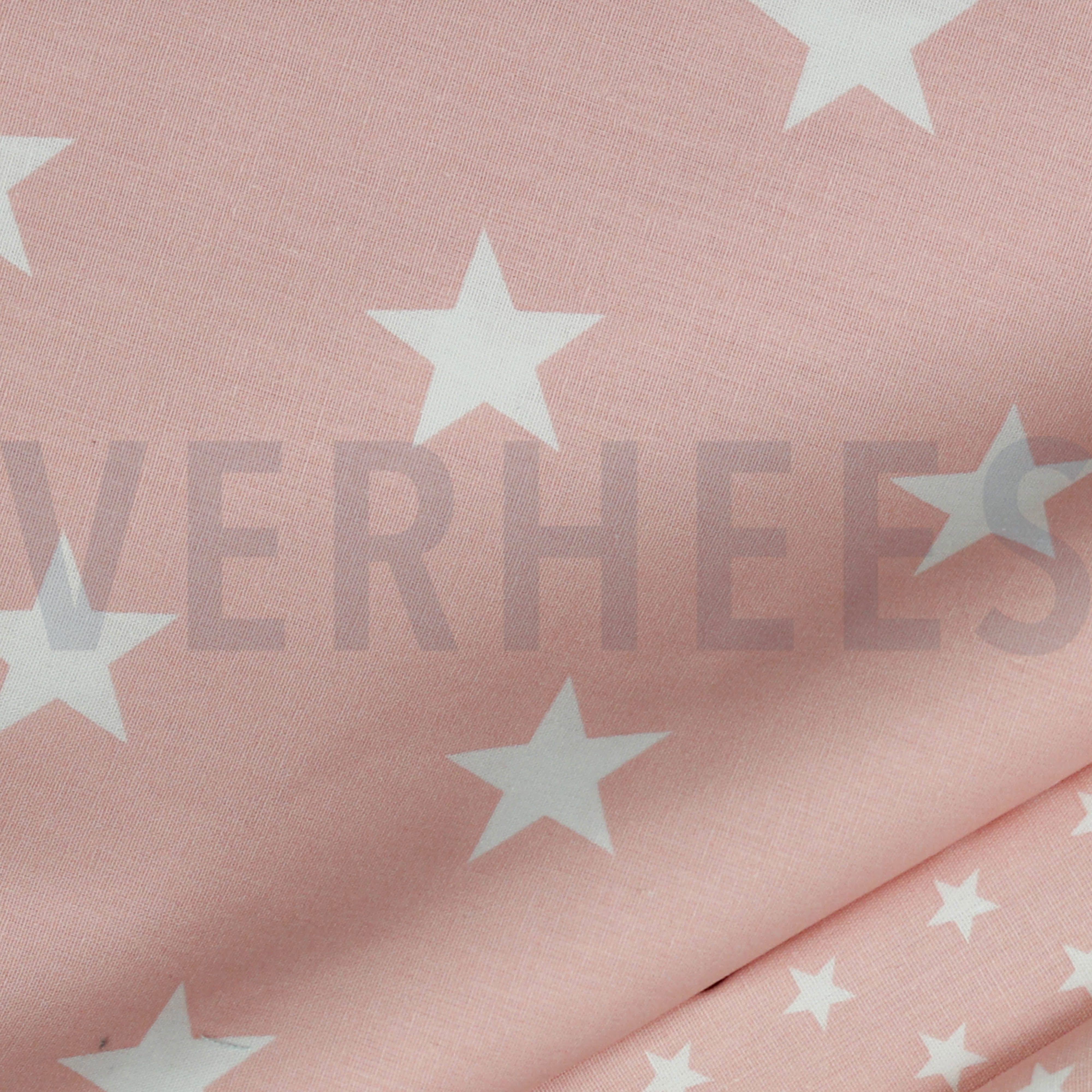 KATOENEN POPLIN STERREN 