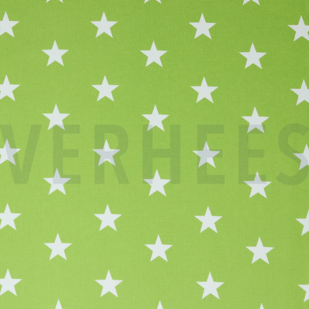 POPLIN STARS LIME