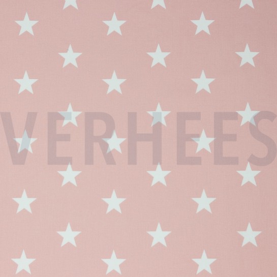 POPLIN STARS OLD ROSE #7