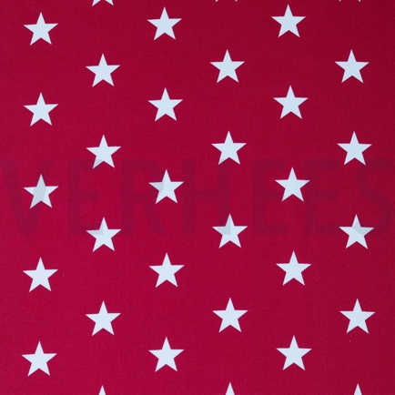 POPLIN STARS CERISE (hover)