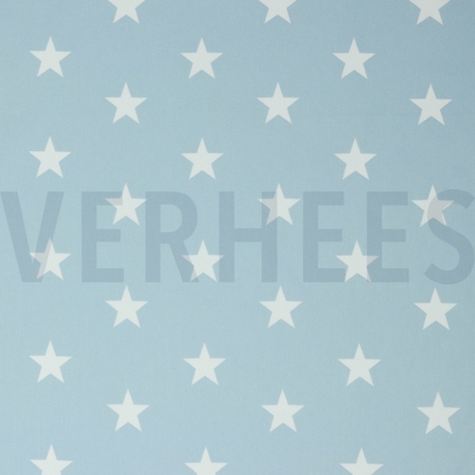 POPLIN STARS LIGHT BLUE (hover)