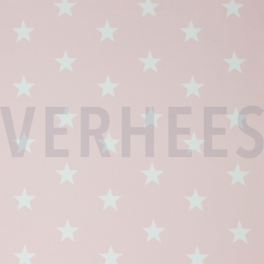 POPLIN STARS LIGHT ROSE #7