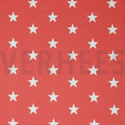 POPLIN STARS CORAL (hover)